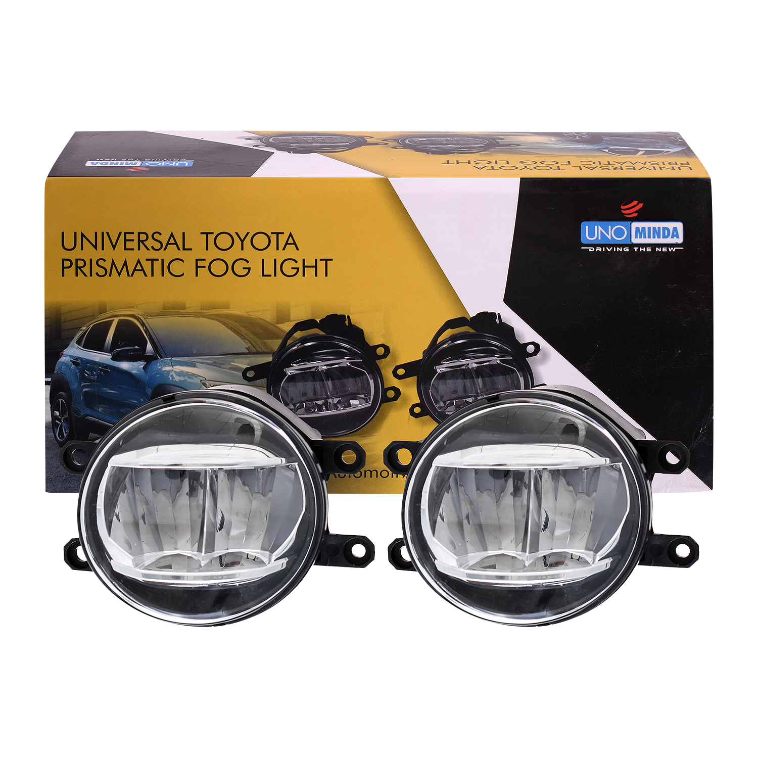 Uno Minda FL-UNI-LED-T LED Fog Lamp Set of 2 (Left & Right) Universal for all Toyota Cars
